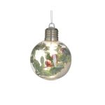 Inart Μπάλα Led Multicolor Φ10 (4 τεμ)