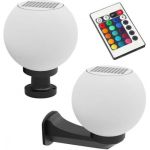 Spot Light Ηλιακό Φωτιστικό Μπάλα με Τηλεχειριστήριο 20x20εκ.