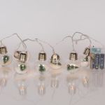 Eurolamp 10 Λαμπάκια LED Θερμό Λευκό Μπαταρίας σε Σειρά
