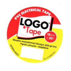 Μονωτική Ταινία 19mm x 20Υ Logo Classic Κόκκινη 65ΔE803