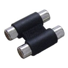 Αντάπτορας 2x RCA Θηλυκά σε 2x RCA Θηλυκά Νίκελ Μαύρο