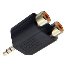 Αντάπτορας Audio 3.5mm Stereo σε 2x RCA Θηλυκά JT-3189A JKG (01.098.0037)