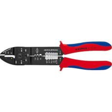 Knipex Πρέσα Ακροδεκτών Διατομής 0.5 - 6mm² με Απογυμνωτή (Μήκος 240mm)