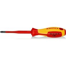 Knipex Κατσαβίδι Ηλεκτρολόγου VDE 1000V Σταυρός Μεγέθους PH2x100mm