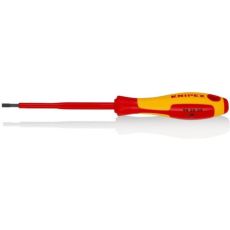 Knipex Κατσαβίδι Ηλεκτρολόγου VDE 1000V Ίσιο Μεγέθους 3.5x100mm
