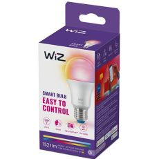 WiZ Smart Λάμπα LED 13W για Ντουί E27 και Σχήμα A60 RGBW 1521lm Dimmable