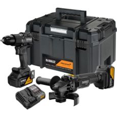 DEWALT McLaren Σετ Γωνιακός Τροχός & Κρουστικό Δραπανοκατσάβιδο Brushless 18V με 2 Μπαταρίες 5Ah και Θήκη