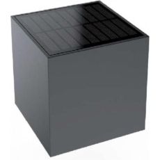Fos me Επιτοίχιο Ηλιακό Φωτιστικό 50W 25lm Θερμό Λευκό 3000K με Φωτοκύτταρο 10x10x10εκ.