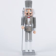 Eurolamp ΚΑΡΥΟΘΡΑΥΣΤΗΣ ΠΛΑΣΤΙΚΟΣ ΜΕ ΑΣΗΜΙ GLITTER 11x37.5cm