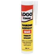 LOGO Σιλικόνη Acetoxy Economy 850 280ml Διάφανη