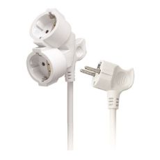 Μπαλαντέζα Προέκταση Καλωδίου Σούκο 2 Θέσεων Λευκή 10μ SAS 100-10-028