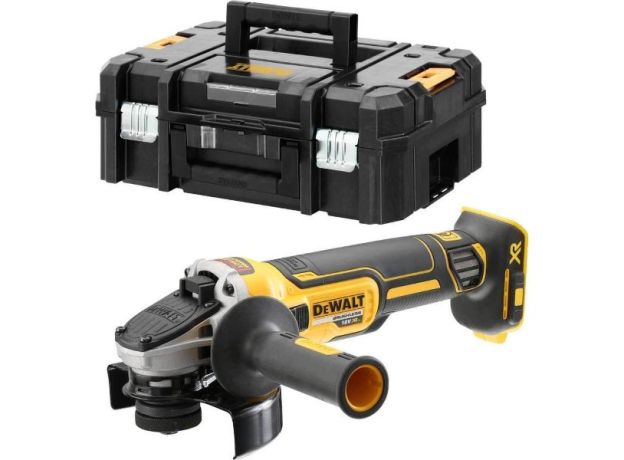 Γωνιακός Τροχός 125mm 18V XR Brushless Solo σε βαλίτσα TSTAK Dewalt DCG405NT-XJ