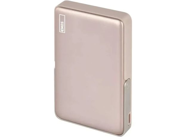 EMOS Powerbank WI 1031, 10 000 mAh, 20 W+Wireless, rosegold