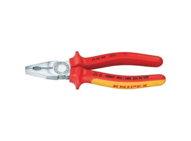 Knipex Πένσα Ίσια Ηλεκτρολόγου Μήκους 180mm