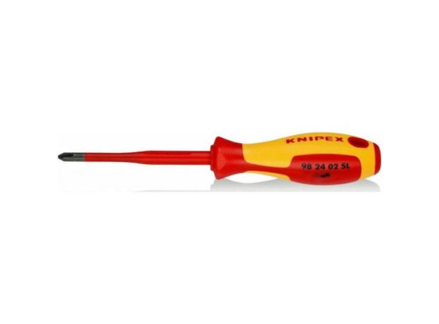 Knipex Κατσαβίδι Ηλεκτρολόγου VDE 1000V Σταυρός Μεγέθους PH2x100mm
