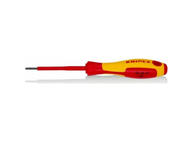 Knipex Κατσαβίδι Ηλεκτρολόγου VDE 1000V Ίσιο Μεγέθους 2.5x75mm