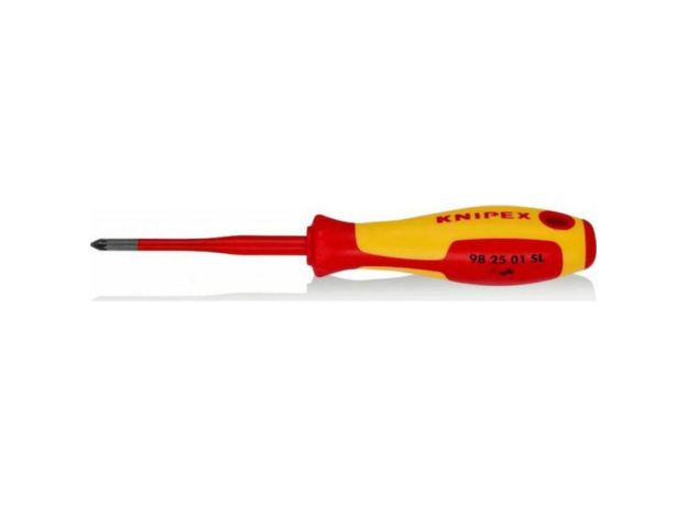 Knipex Κατσαβίδι Ηλεκτρολόγου VDE 1000V Σταυρός με Μήκος 80mm
