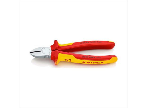 Knipex Πλαγιοκόφτης Ηλεκτρολόγου Μήκους 180mm