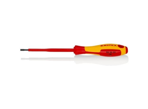 Knipex Κατσαβίδι Ηλεκτρολόγου VDE 1000V Ίσιο Μεγέθους 3.5x100mm