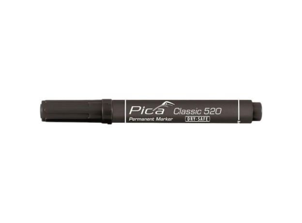 Pica Ανεξίτηλος Μαρκαδόρος Μαύρος 4mm