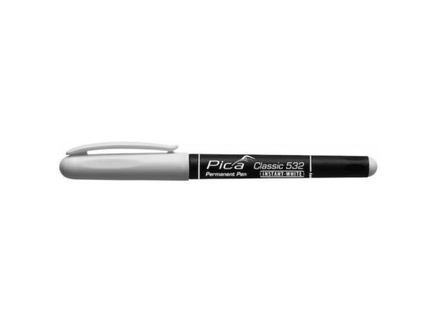 Pica Classic 532 Ανεξίτηλος Μαρκαδόρος Λευκός 2mm
