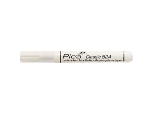 Pica Classic 524 Ανεξίτηλος Μαρκαδόρος Λευκός 4mm