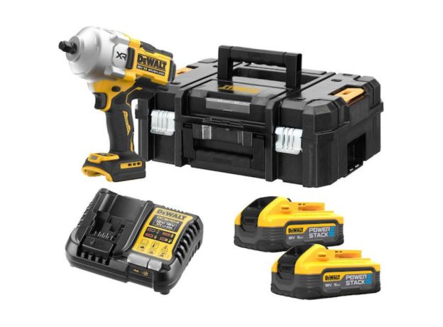 Dewalt Brushless Μπουλονόκλειδο Μπαταρίας 18V 2x5Ah με Υποδοχή 1/2"
