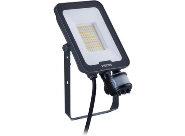Philips Στεγανός Προβολέας LED 20W Ψυχρό Λευκό 6500K με Αισθητήρα Κίνησης IP65