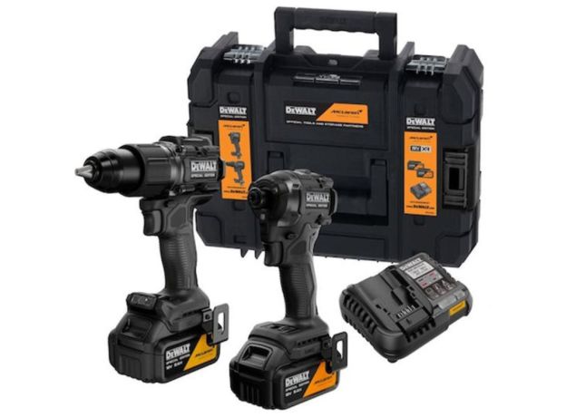 DEWALT McLaren Σετ Κρουστικό Δραπανοκατσάβιδο & Παλμικό Κατσαβίδι Brushless 18V με 2 Μπαταρίες 5Ah