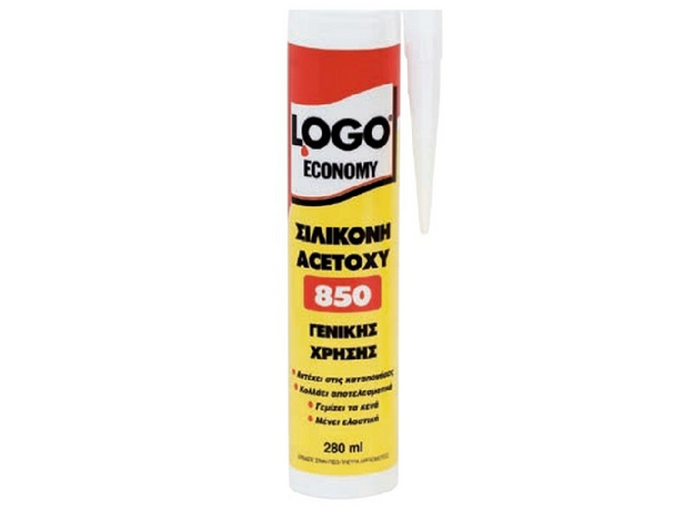 LOGO Σιλικόνη Acetoxy Economy 850 280ml Διάφανη