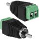 RCA Adaptor Αρσενικό σε Κλέμμα 2P COAX JT-1269 JKG (01.099.0156)