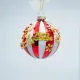 Eurolamp Γυάλινη μπάλα Candy με 3D σχέδια πεταλούδες σετ 4τμχ 8cm 600-47475